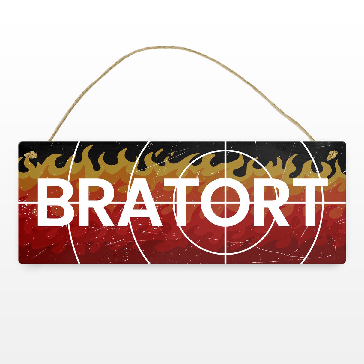 Bratort Metallschild für den Grill