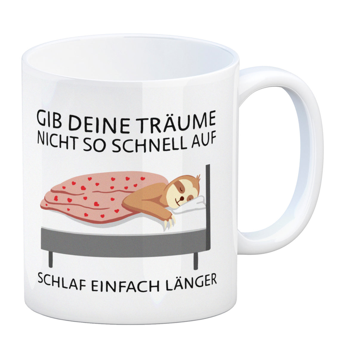Faultier Kaffeebecher Lustiges Motiv und Witziger Spruch Jetzt