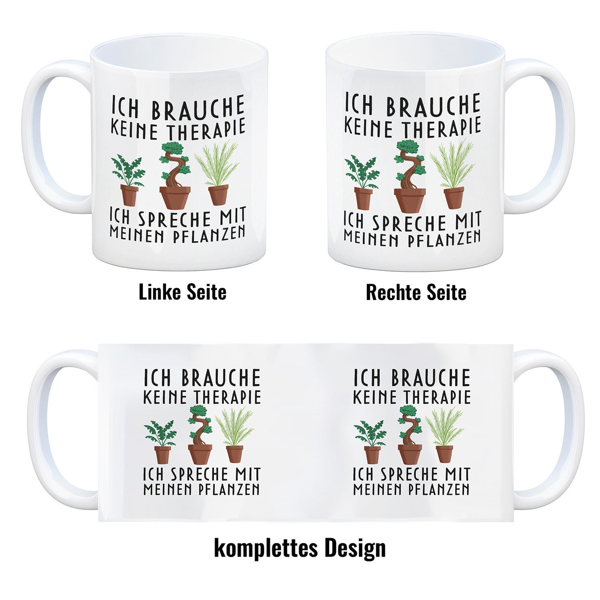 Ich brauche keine Therapie ich spreche mit meinen Pflanzen Kaffeebecher