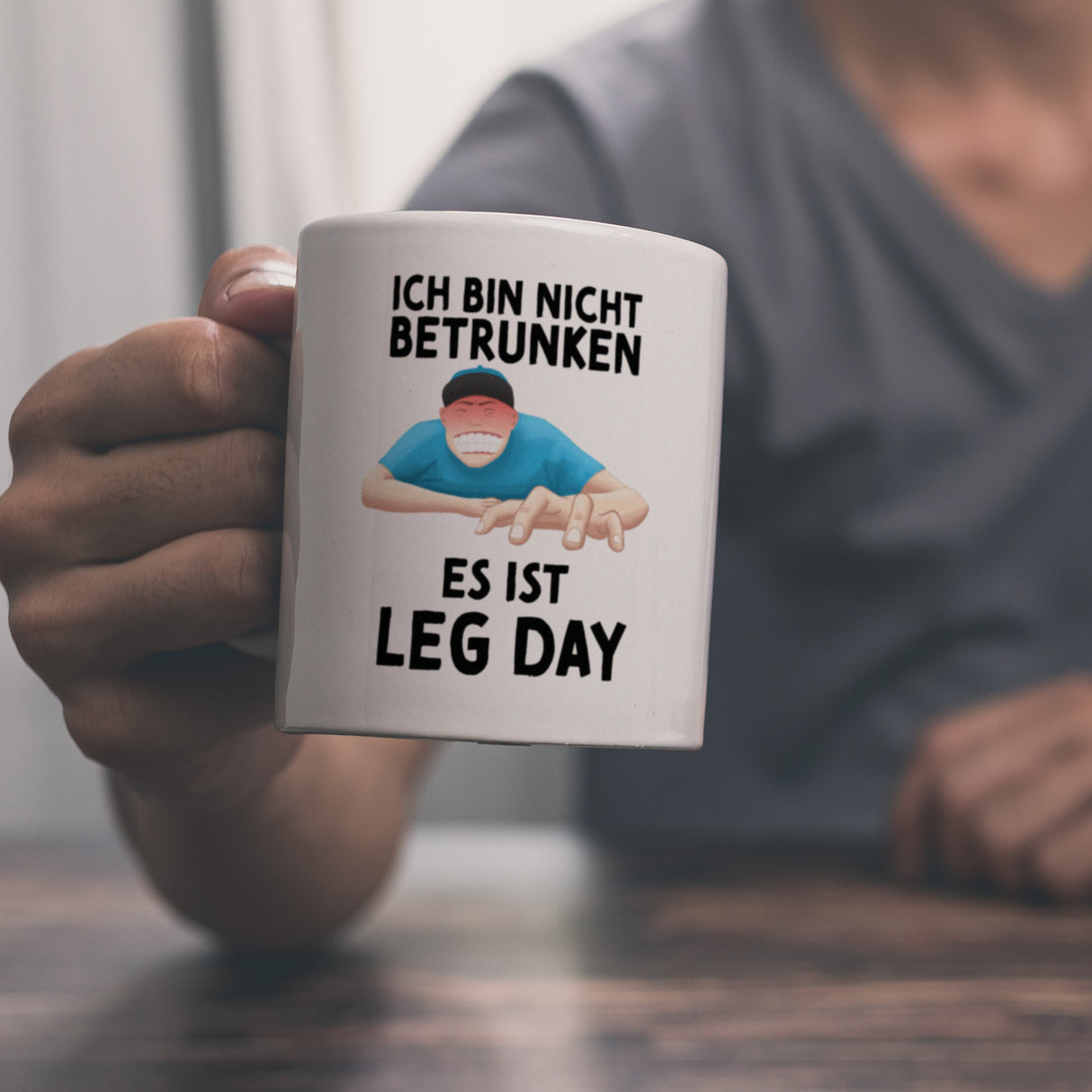 Ich bin nicht betrunken - Es ist Leg Day Fitness Kaffeebecher