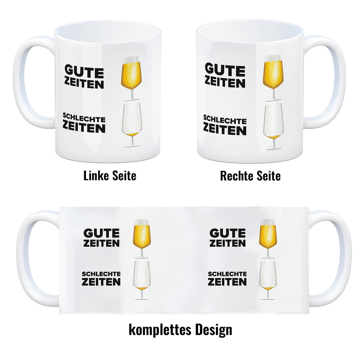 Gute Zeiten - Schlechte Zeiten Bier Kaffeebecher