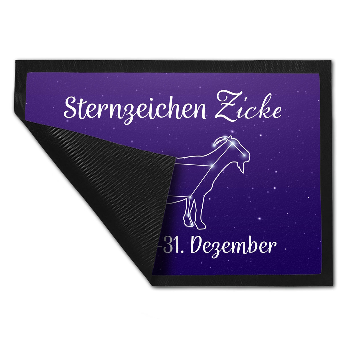 Sternzeichen Zicke Fußmatte mit Sternenhimmel