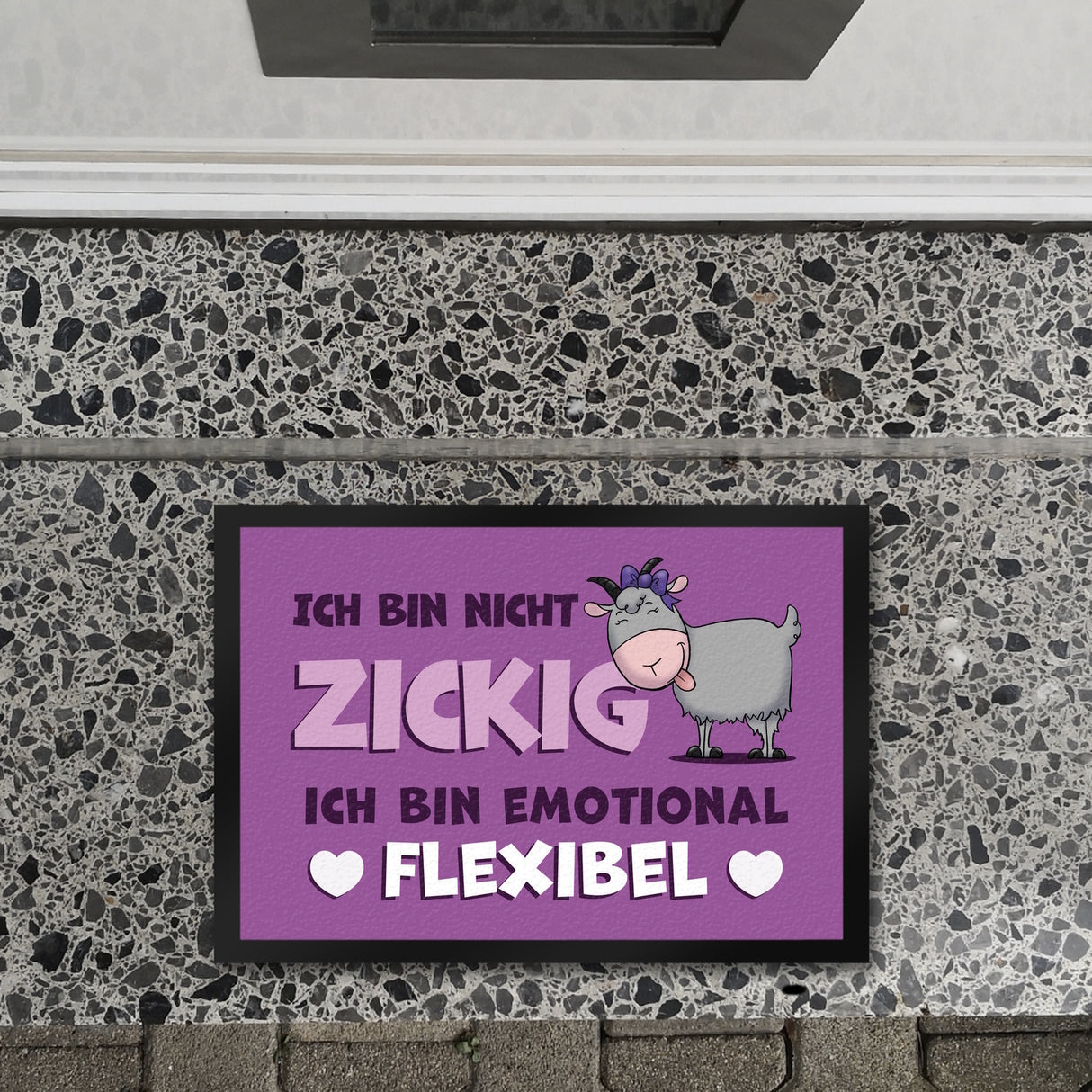 Ich bin nicht zickig ich bin emotional flexibel Ziege Fußmatte