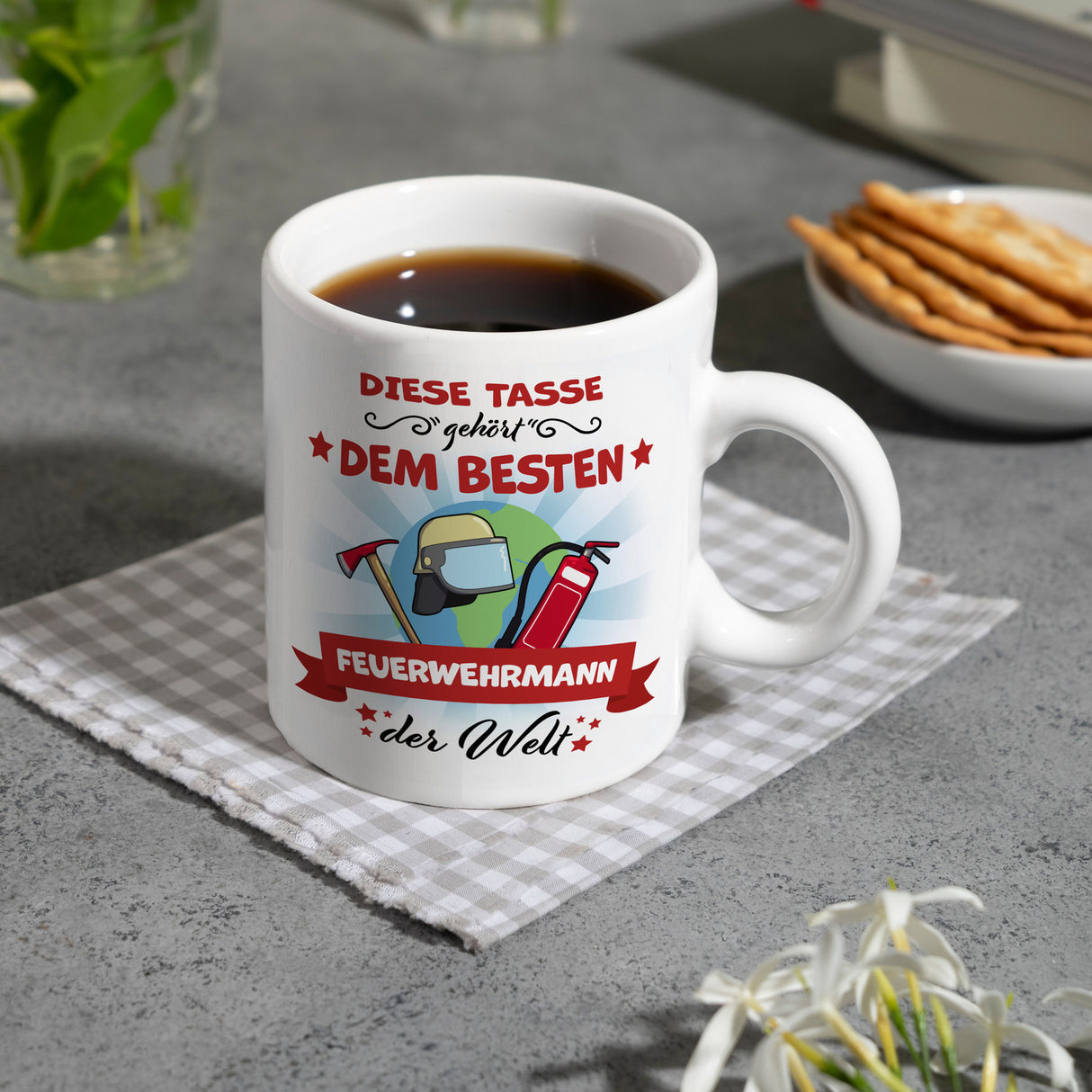 Bester Feuerwehrmann der Welt Kaffeebecher