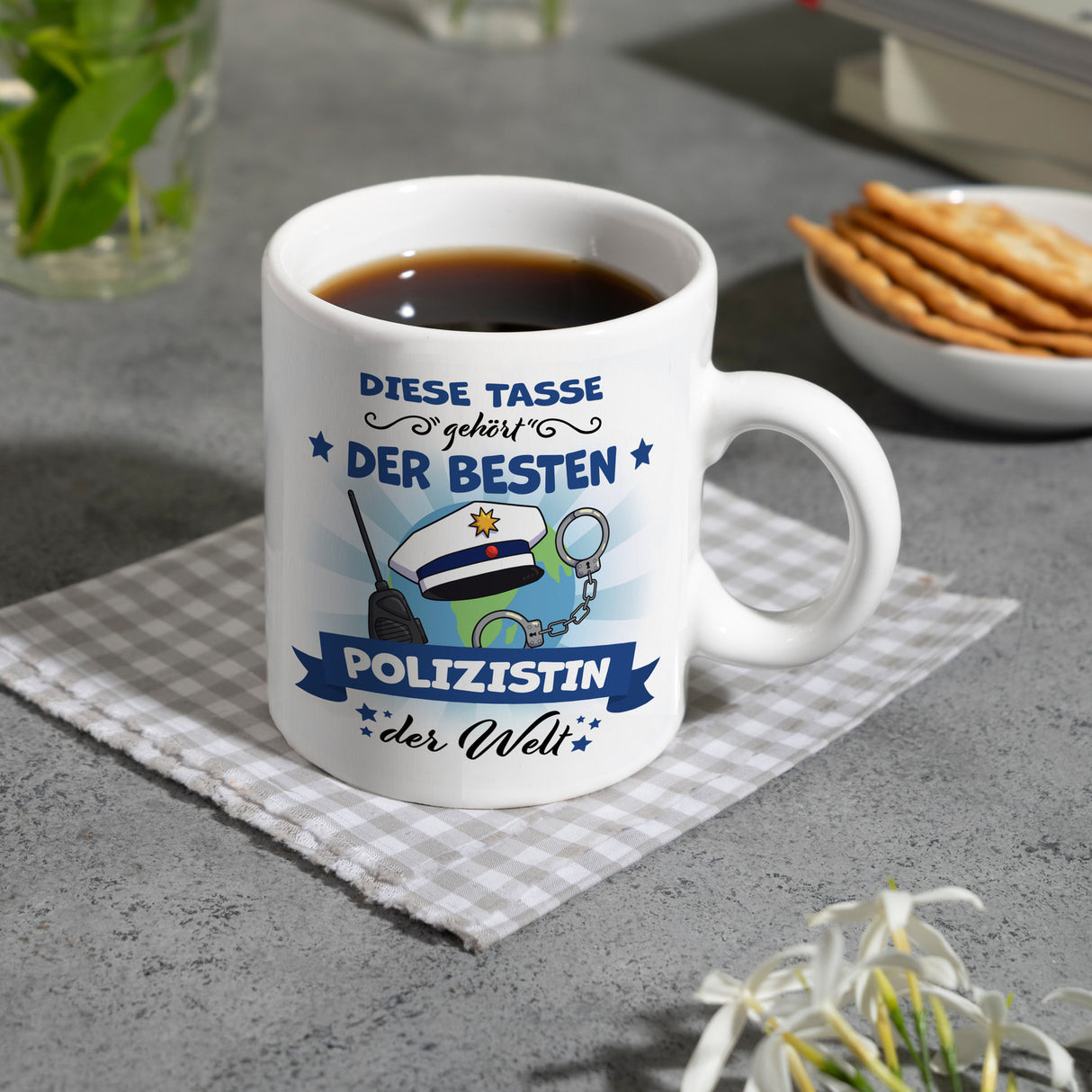 Beste Polizistin der Welt Kaffeebecher