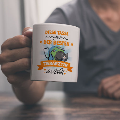 Beste Tierärztin der Welt Kaffeebecher