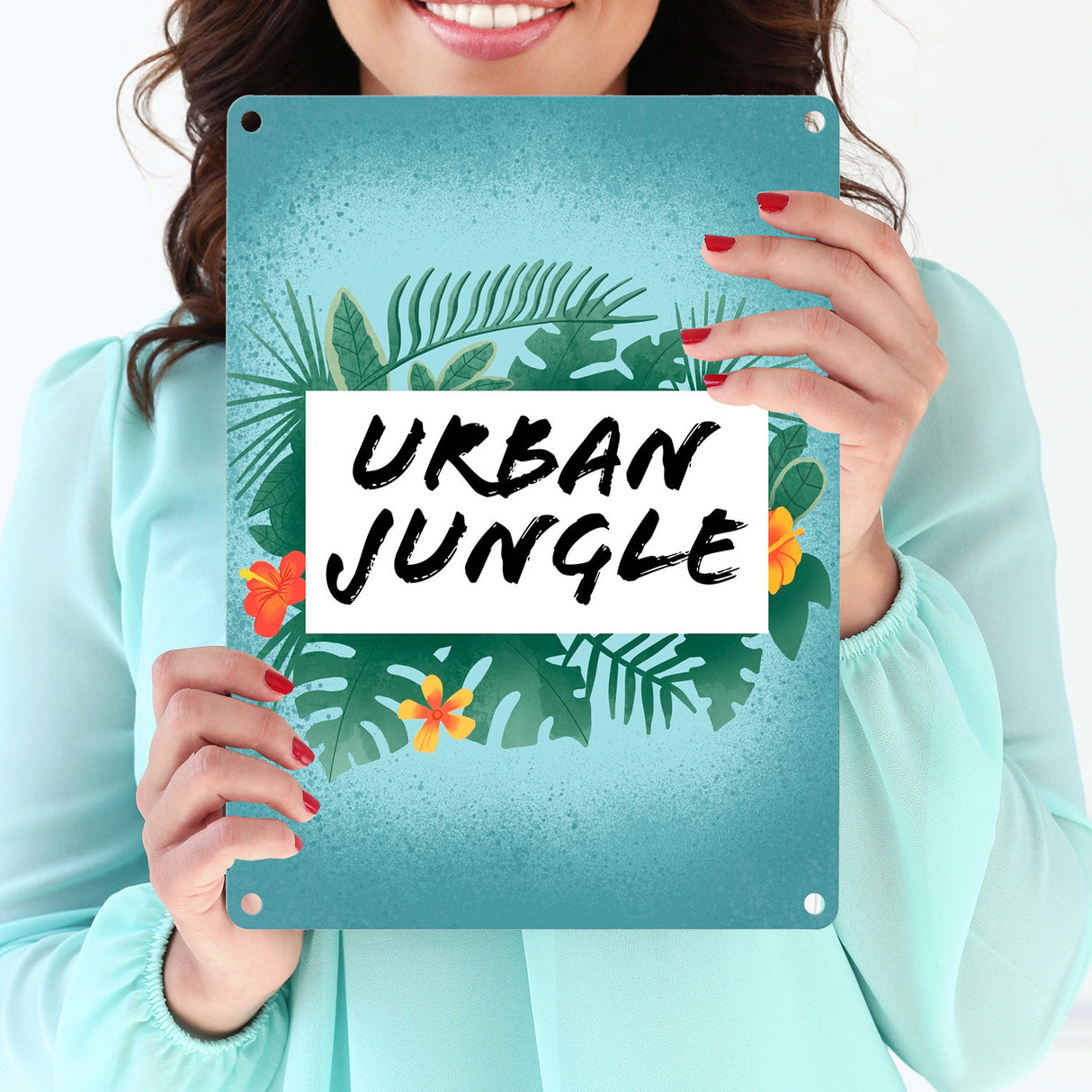 Urban Jungle Metallschild für Stadtmenschen