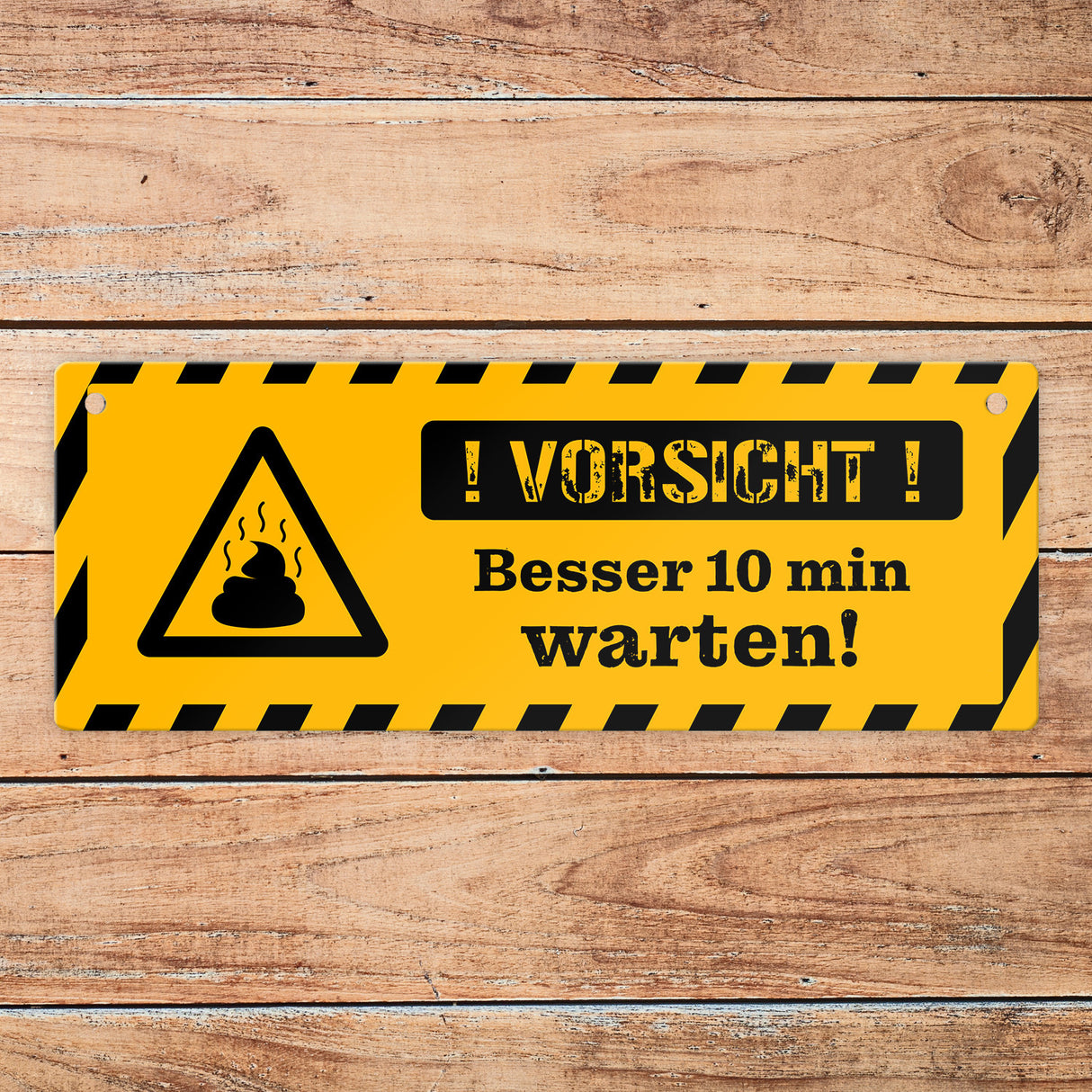 Vorsicht Gestank - Luft ist rein Wendeschild