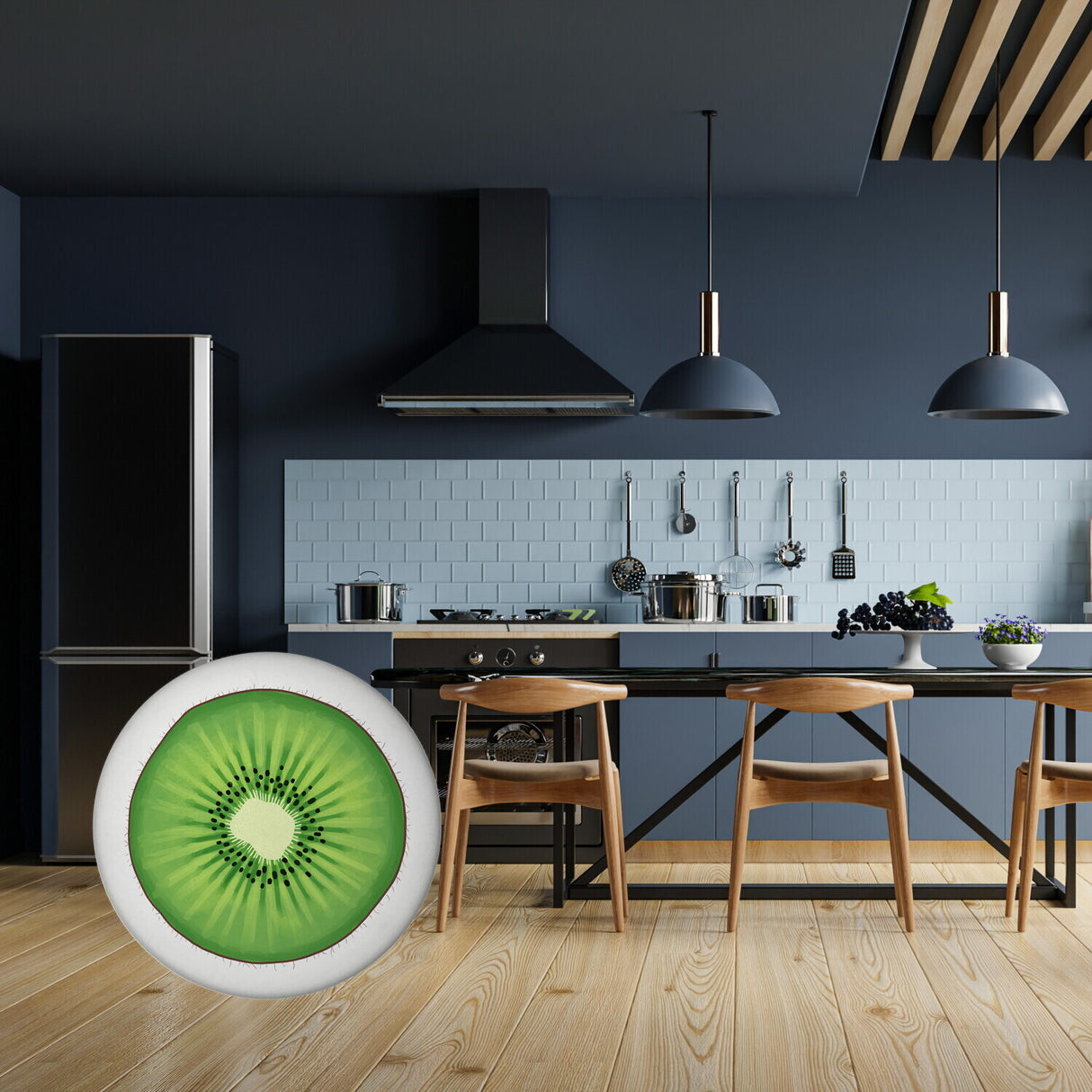 Kiwi Magnet rund