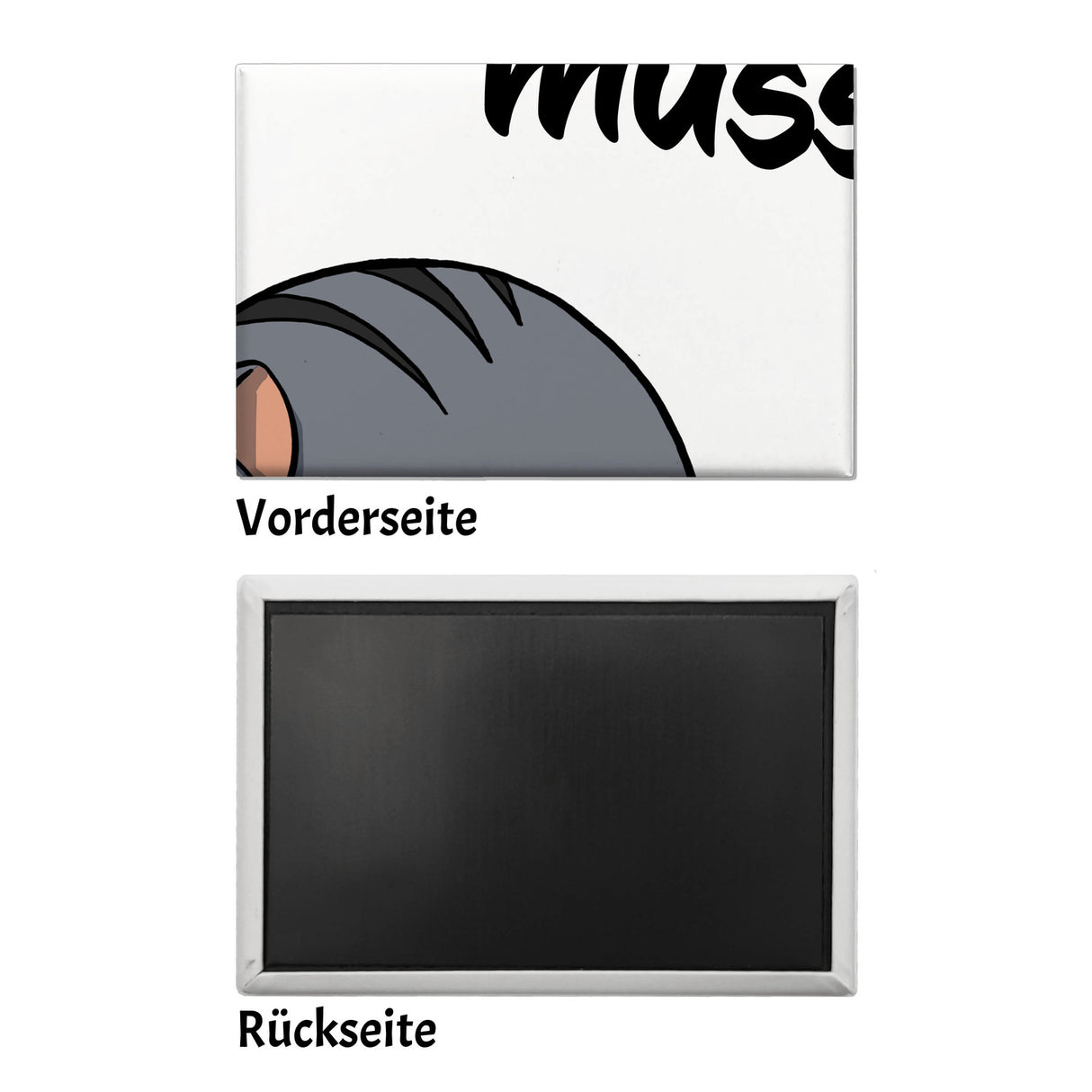 ‘nen scheiß muss ich Katze Souvenir Magnet