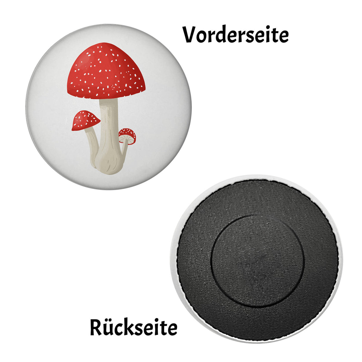 Viel Glück Kühlschrankmagnet mit Fliegenpilz