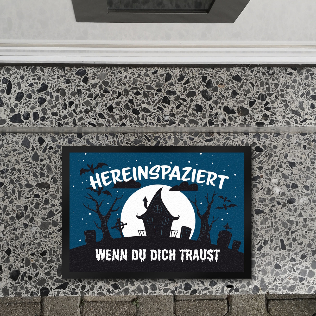 Hereinspaziert - wenn du dich traust Fußmatte für Halloween