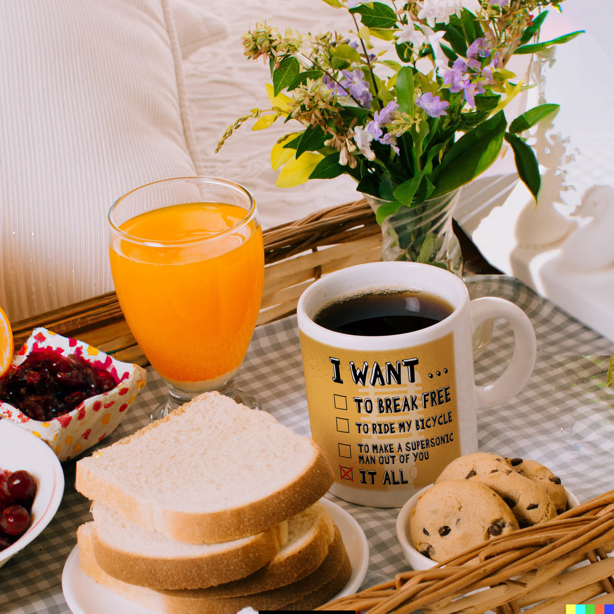 I want … Kaffeebecher mit bekannten Songtexten