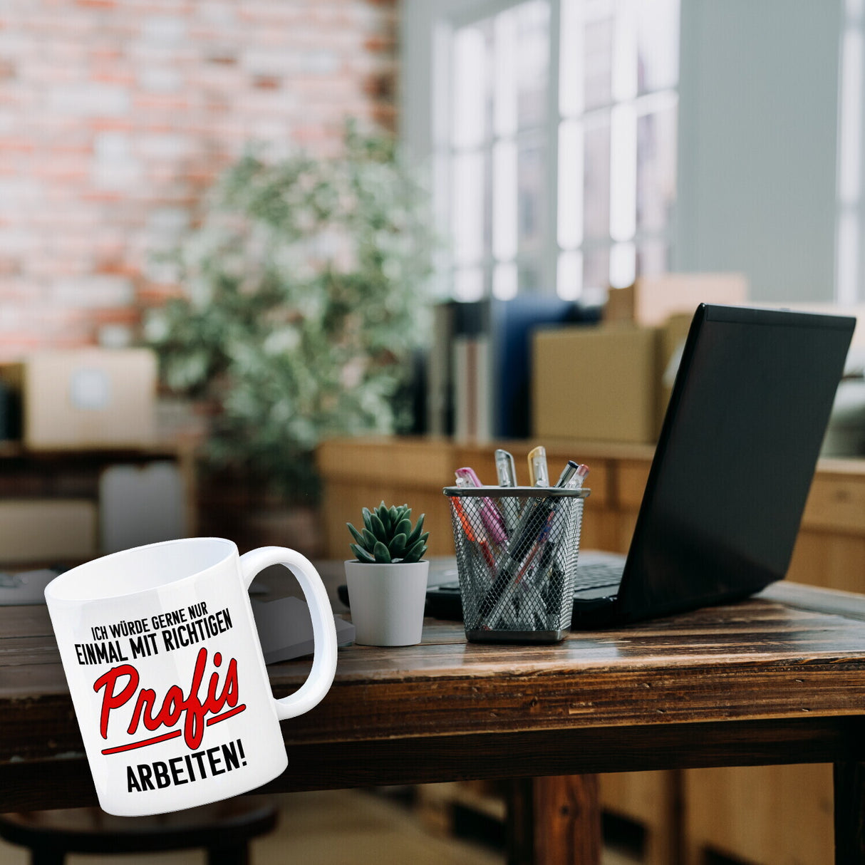 Einmal mit richtigen Profis arbeiten Kaffeebecher