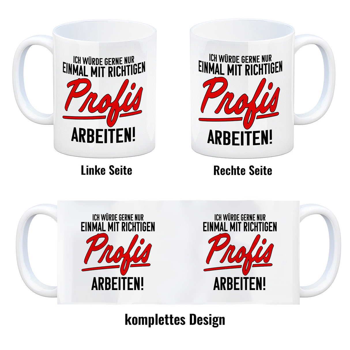 Einmal mit richtigen Profis arbeiten Kaffeebecher