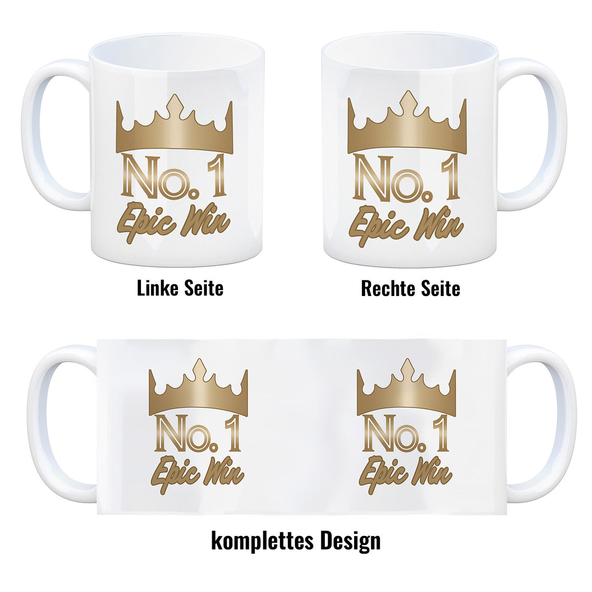 Epic Win Zocker Kaffeebecher für den Besten der Besten