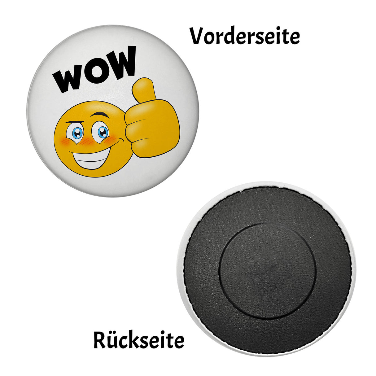 Wow Magnet mit Daumen hoch Emoticon