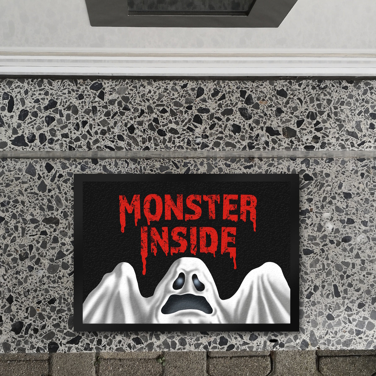 Monster Inside Halloween Fußmatte mit gruseligem Geist Motiv