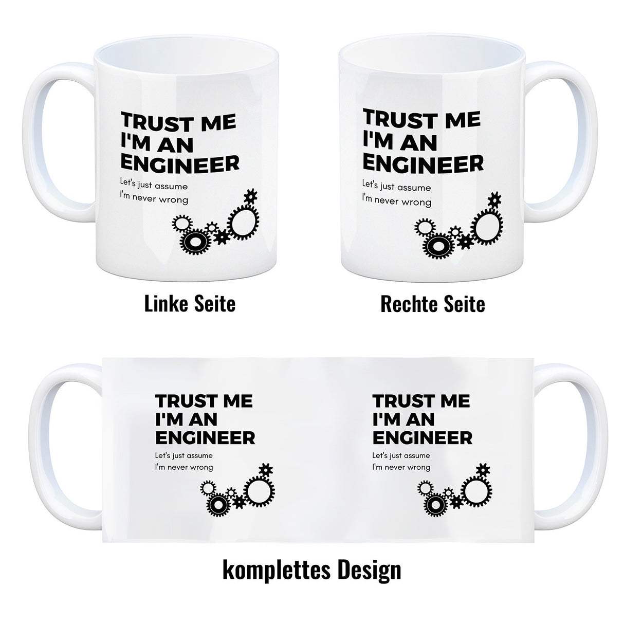Trust me I'm an engineer Kaffeebecher