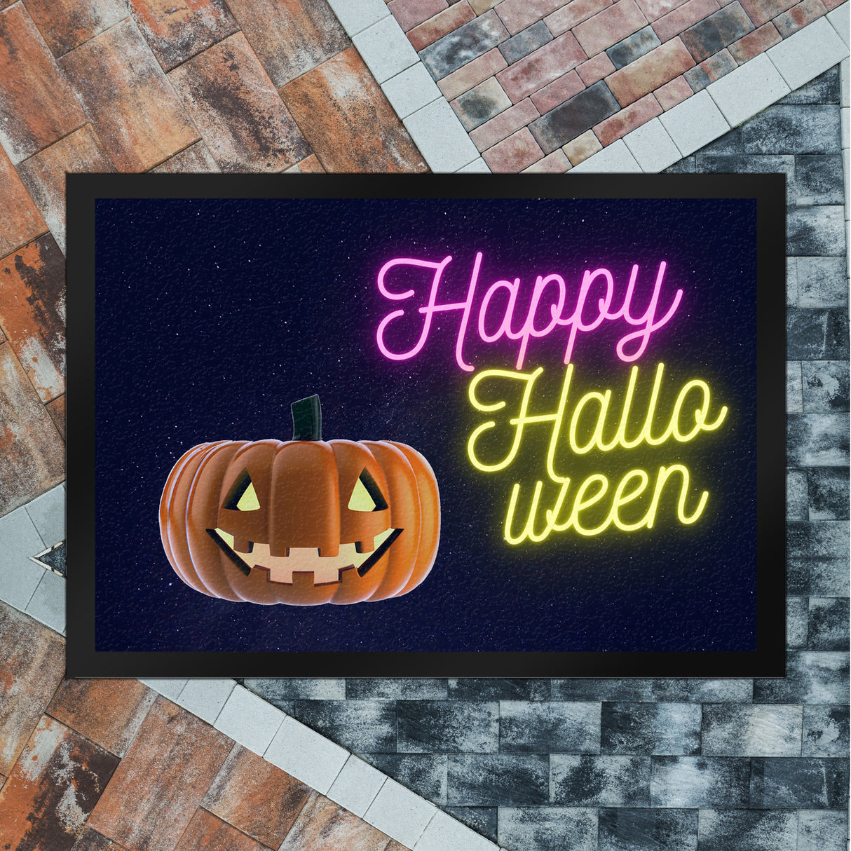 Happy Halloween Kürbis Fußmatte in 35x50 cm
