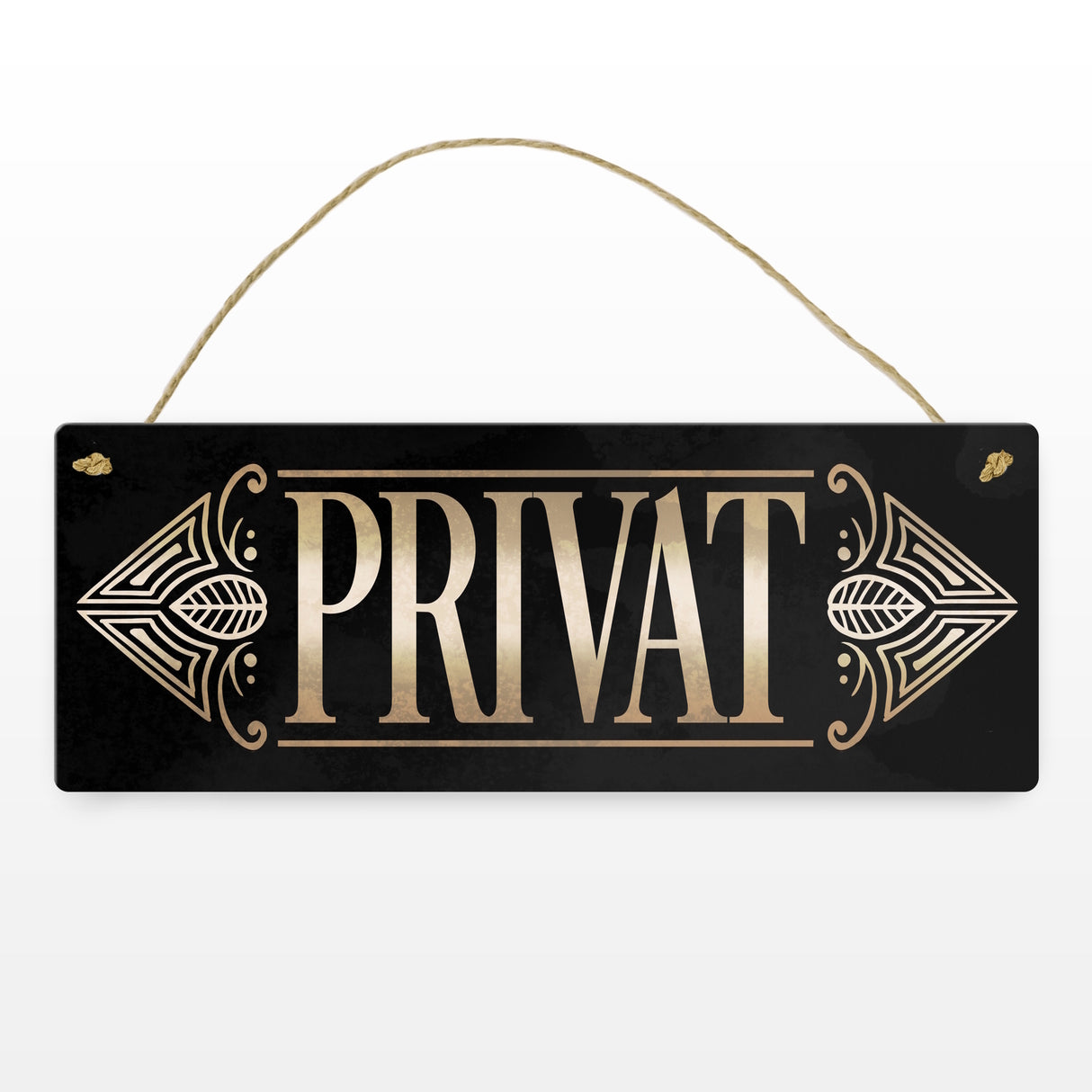 Privat Metallschild im Retrolook