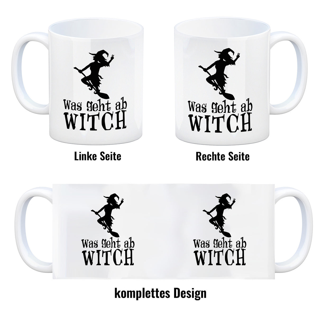 Was geht ab Witch Kaffeebecher mit Hexe