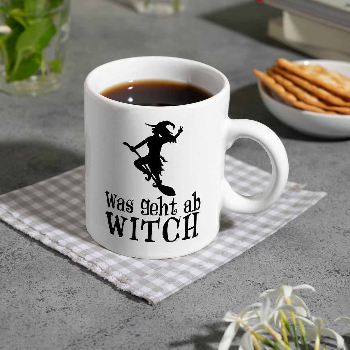 Was geht ab Witch Kaffeebecher mit Hexe