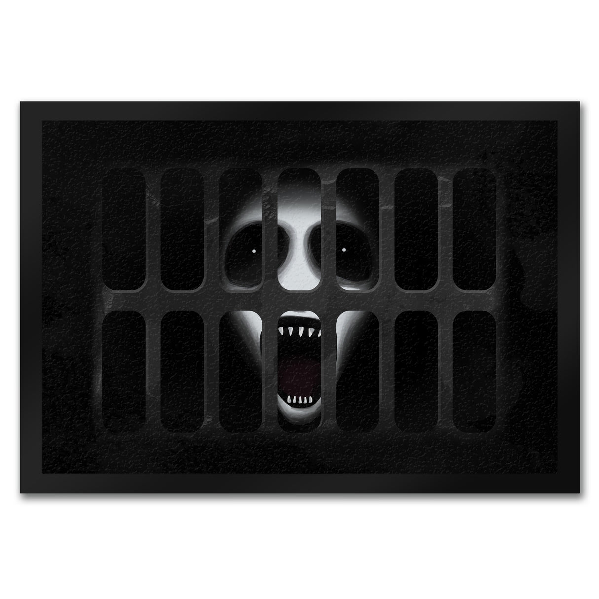Schachtdeckel Horror Halloween Fußmatte mit Geistermotiv