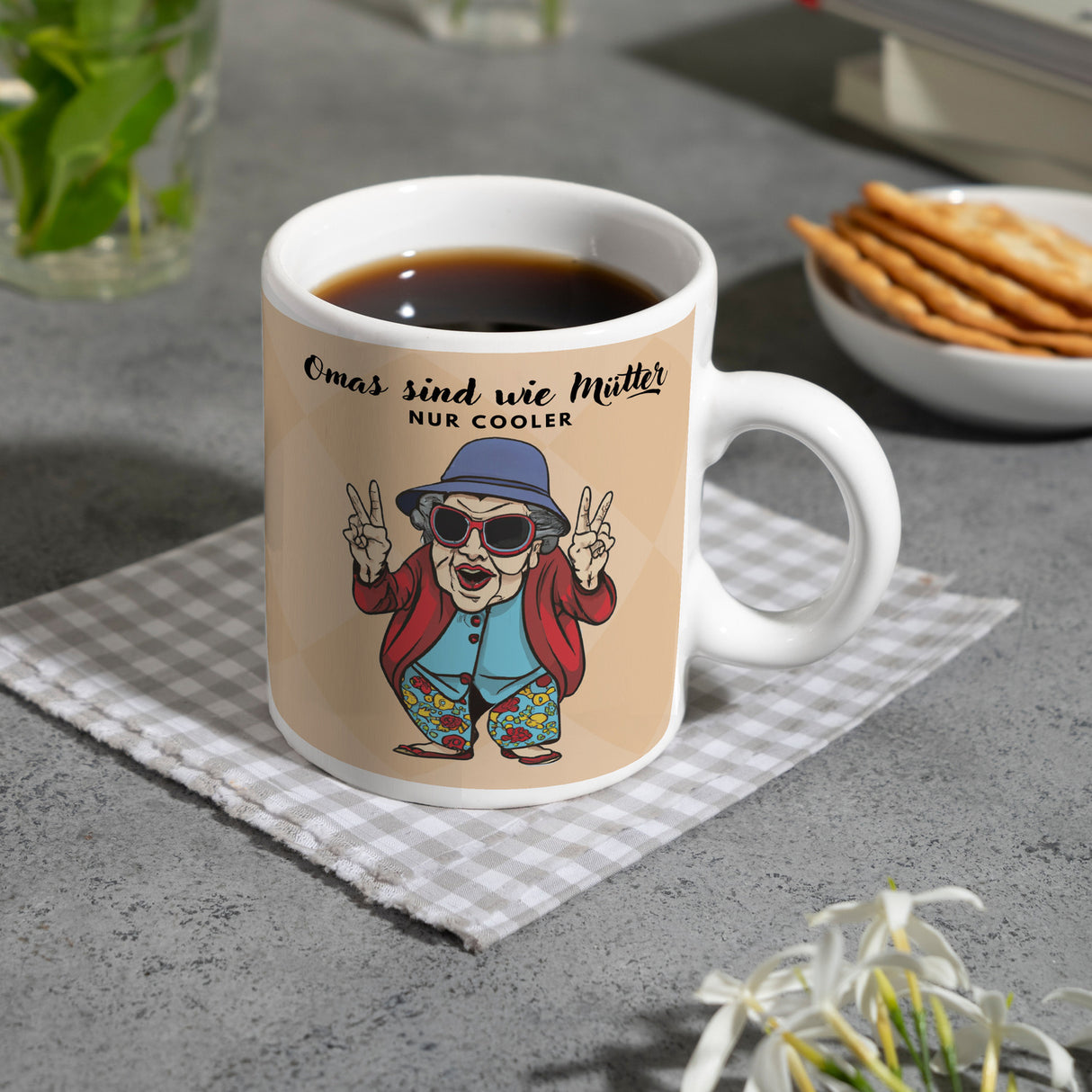 Omas sind wie Mütter nur cooler Kaffeebecher