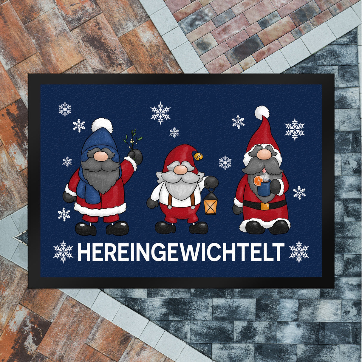 Hereingewichtelt Weihnachtswichtel Fußmatte