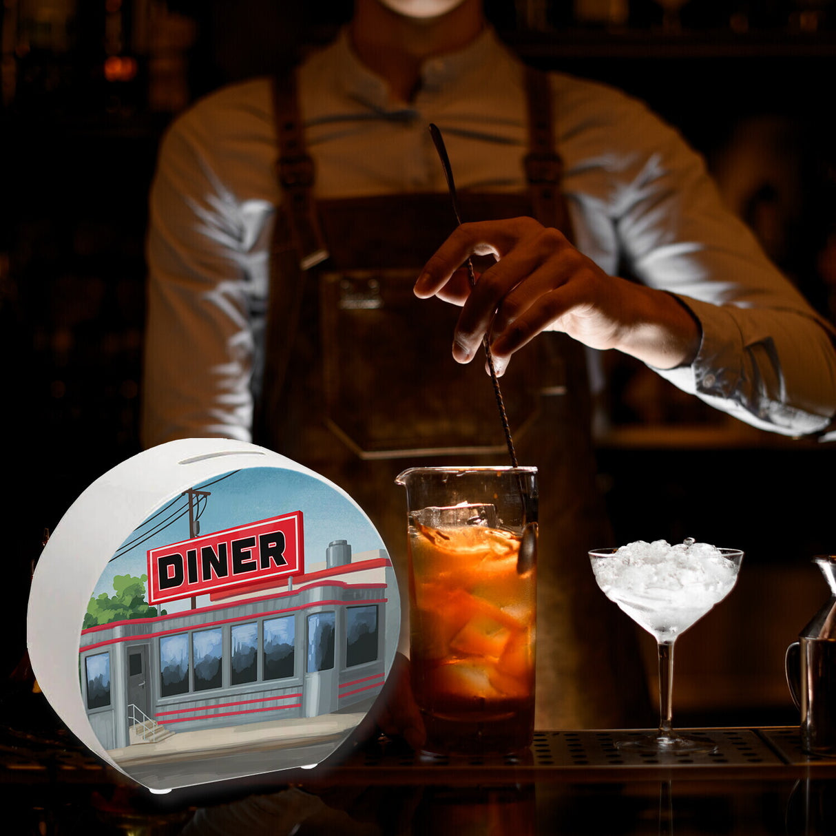 American Diner Restaurant Spardose