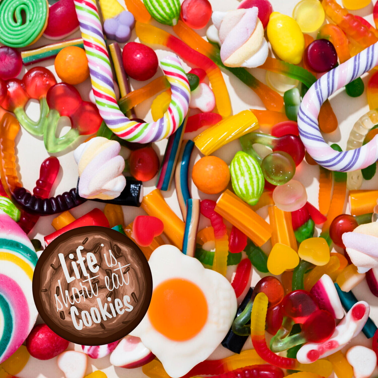 Life is short eat Cookies Kühlschrankmagnet