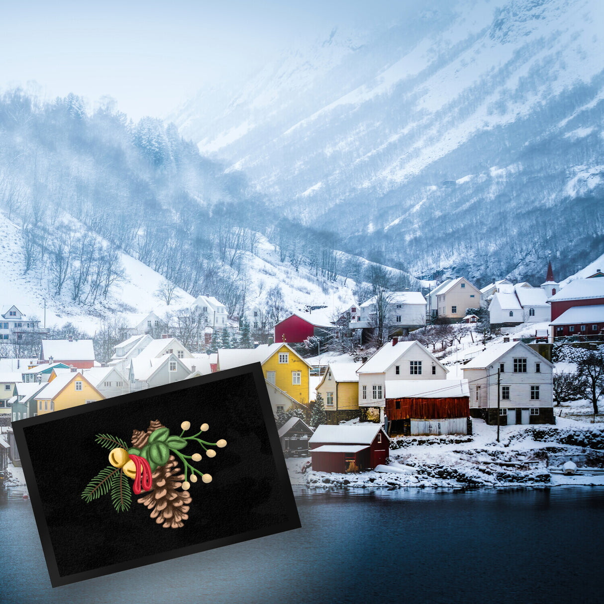 Tannenzapfen Weihnachtsdekoration Fußmatte