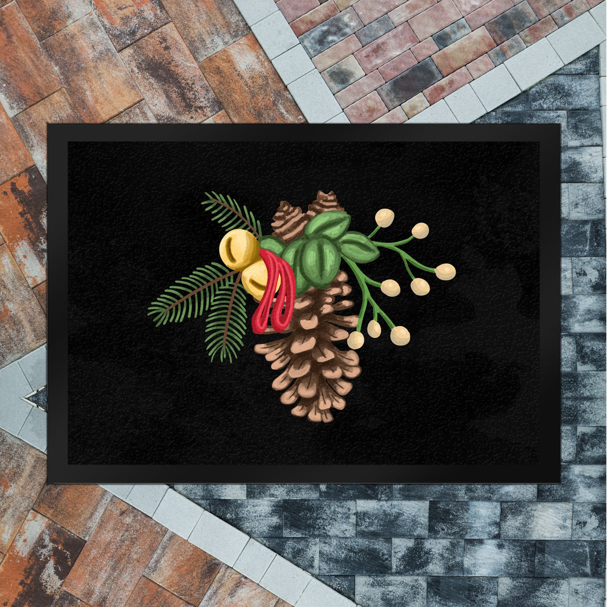 Tannenzapfen Weihnachtsdekoration Fußmatte