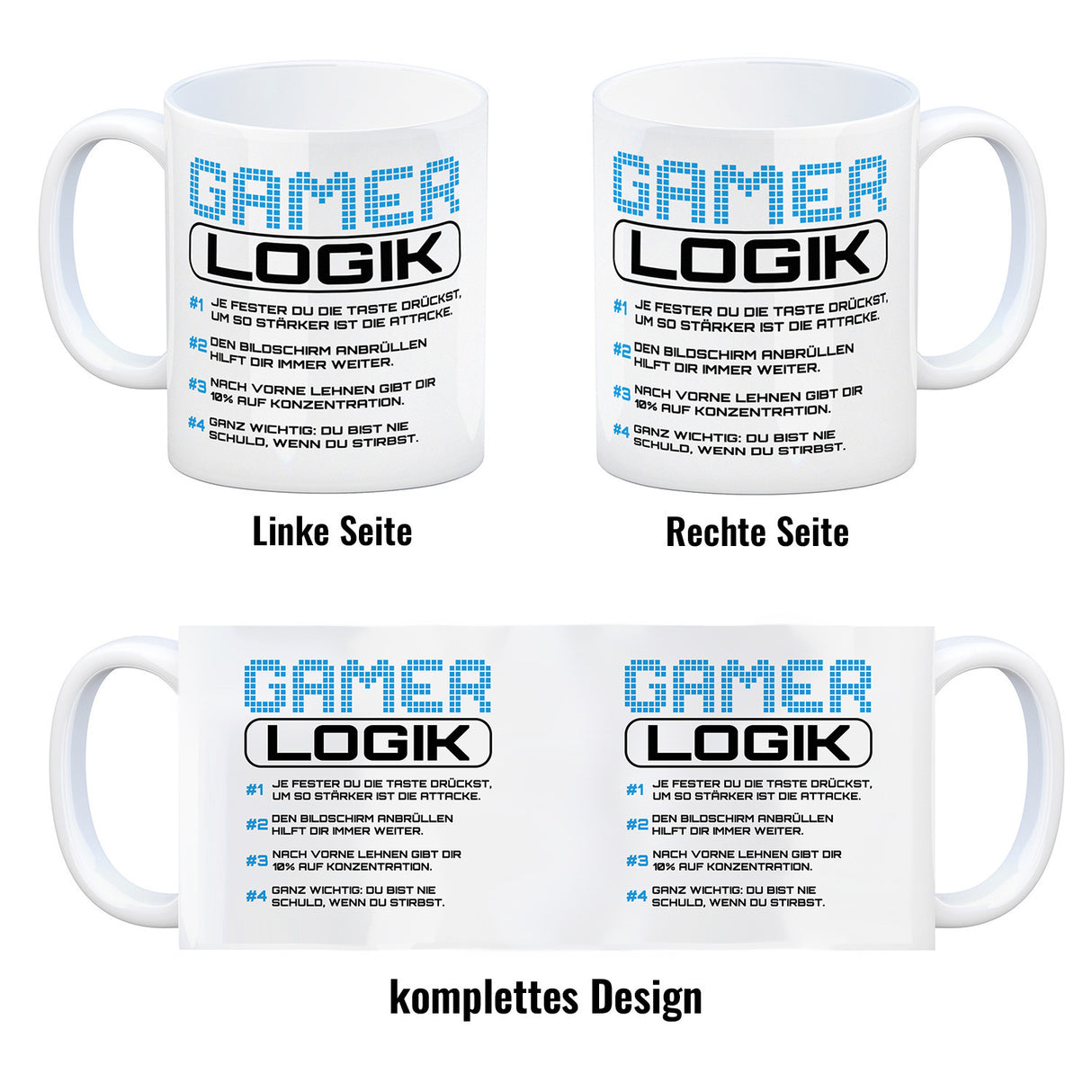 Gamer Logik Kaffeebecher