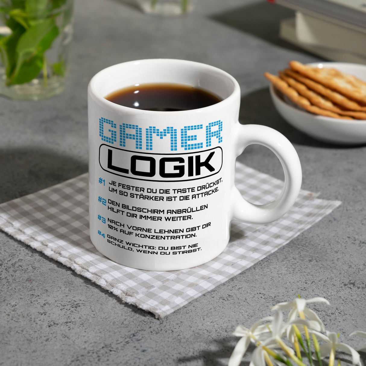 Gamer Logik Kaffeebecher