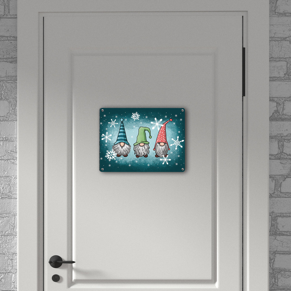 Weihnachts-Wichtel Metallschild