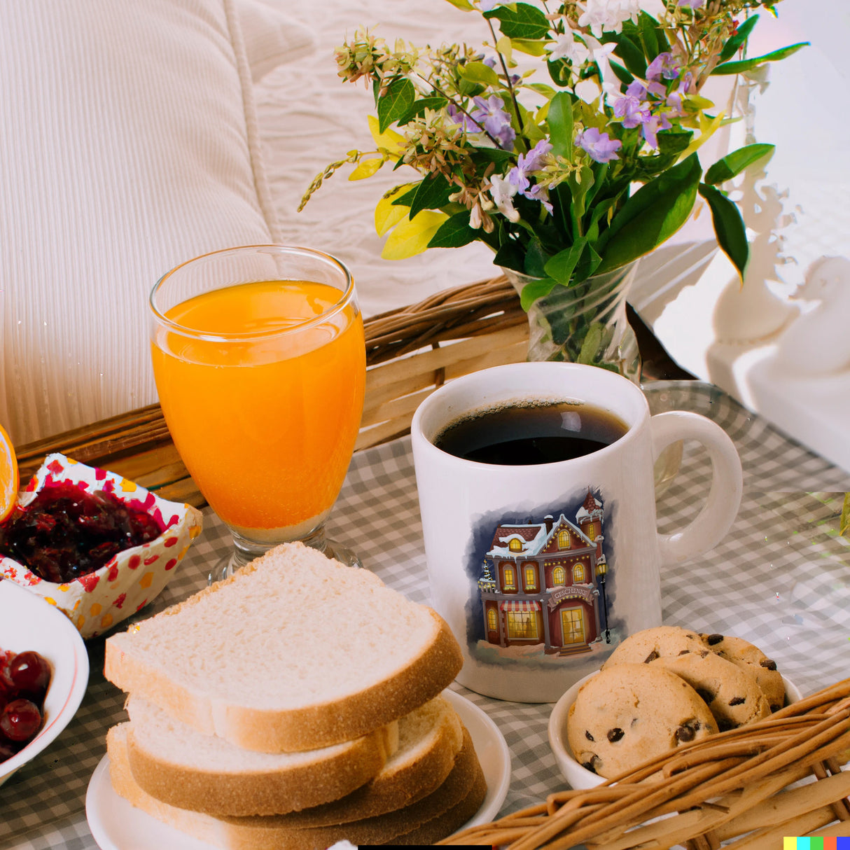 Geschenkeladen Weihnachtsmotiv Kaffeebecher