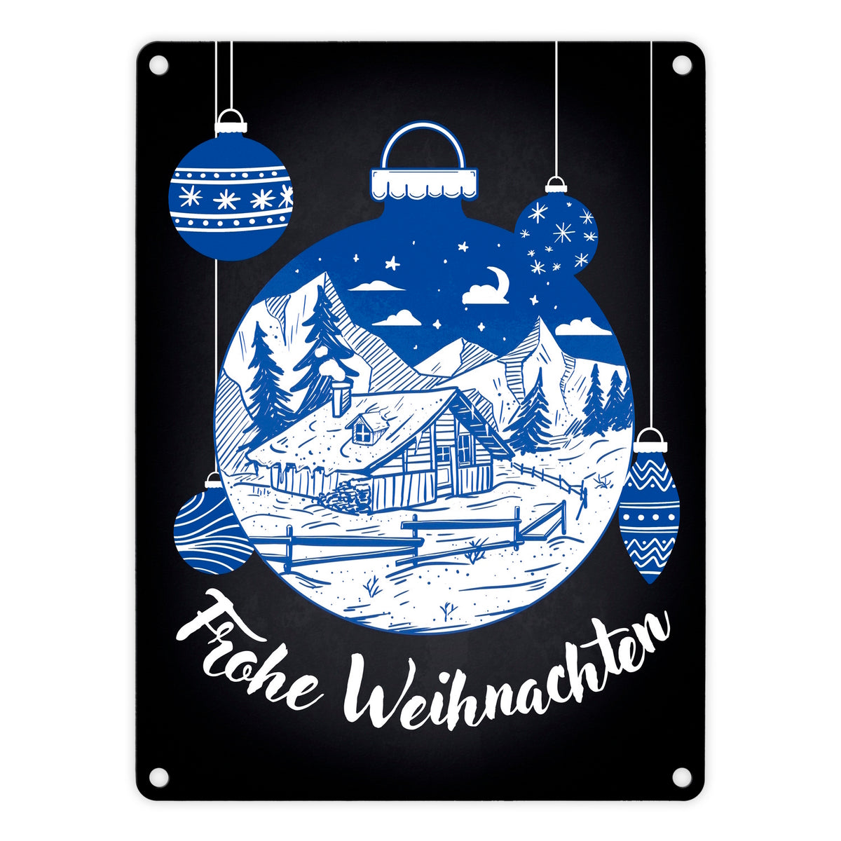 Blechschild Weihnachtsgrüße MARKTREDWITZ 20x30cm main image 0