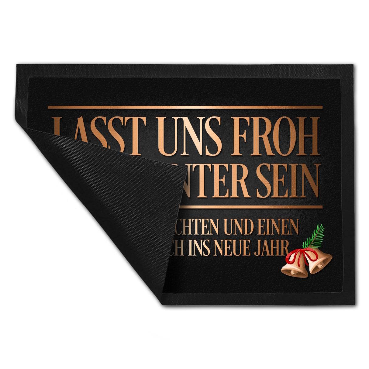 Lasst uns froh und munter sein Weihnachten Fußmatte