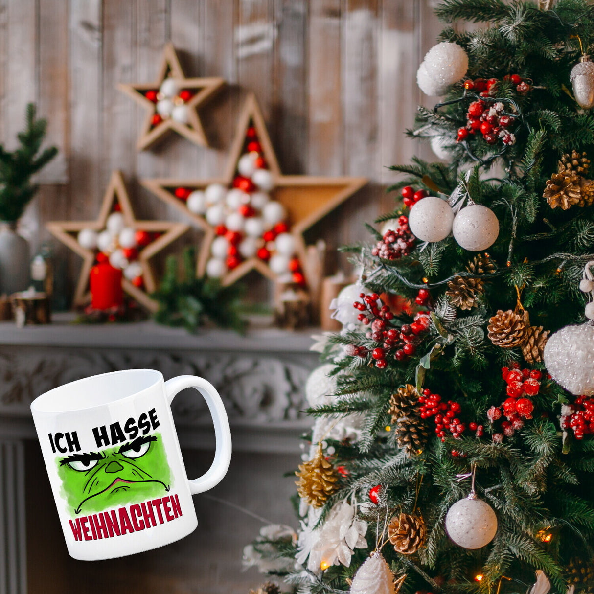 Ich hasse Weihnachten Kaffeebecher