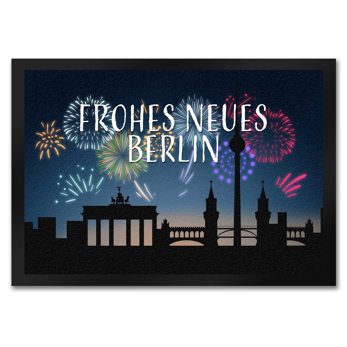 Frohes Neues Berlin Fußmatte
