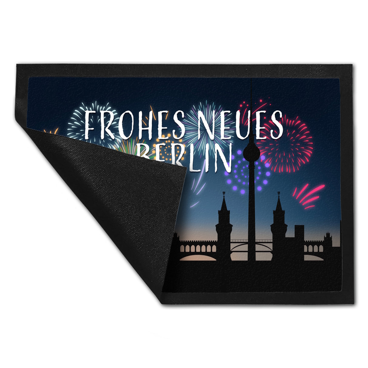Frohes Neues Berlin Fußmatte