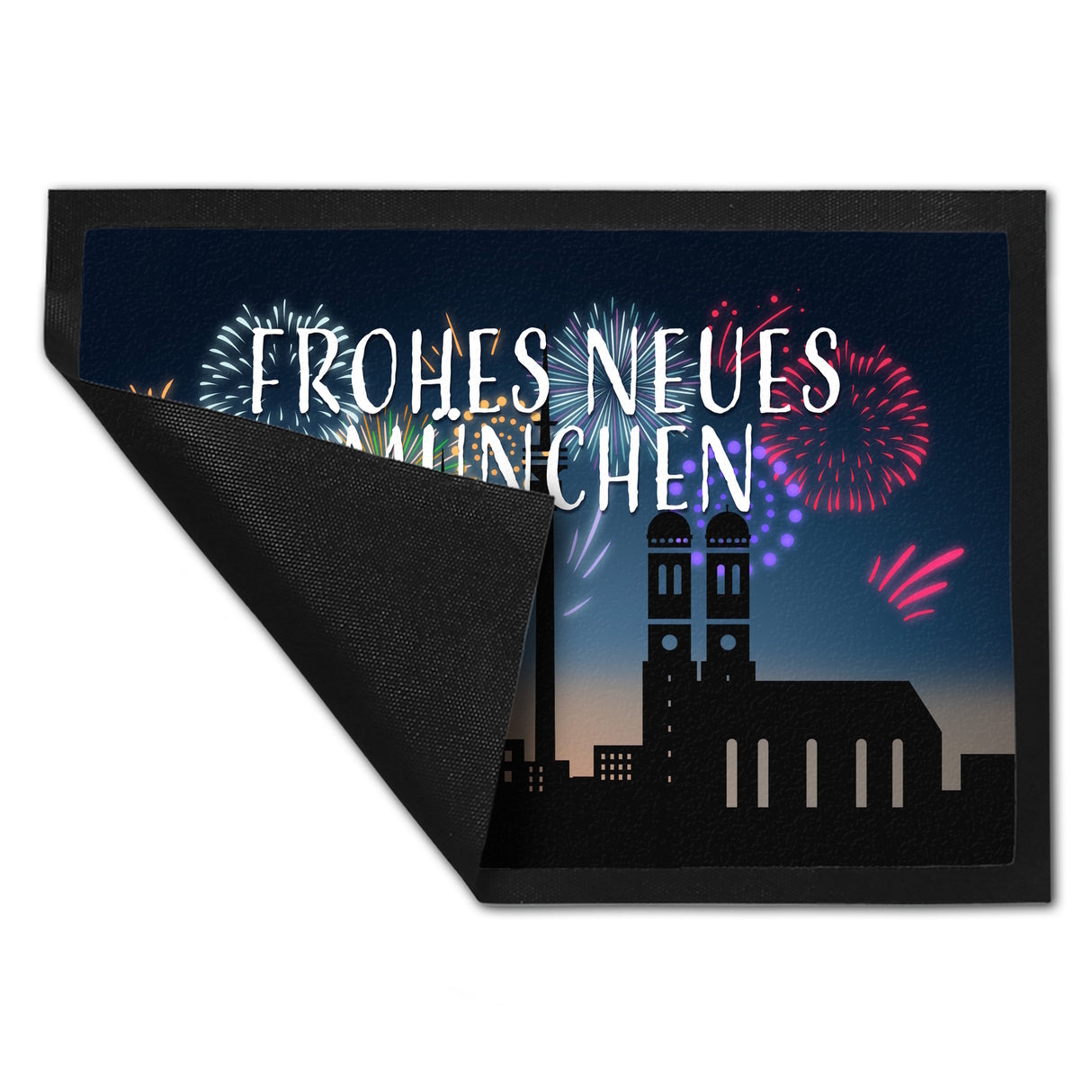 Frohes Neues München Fußmatte