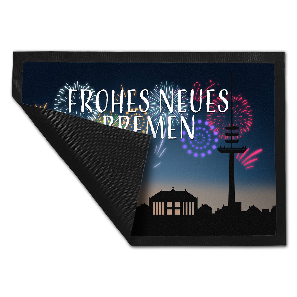 Frohes Neues Bremen Fußmatte in 35x50 cm