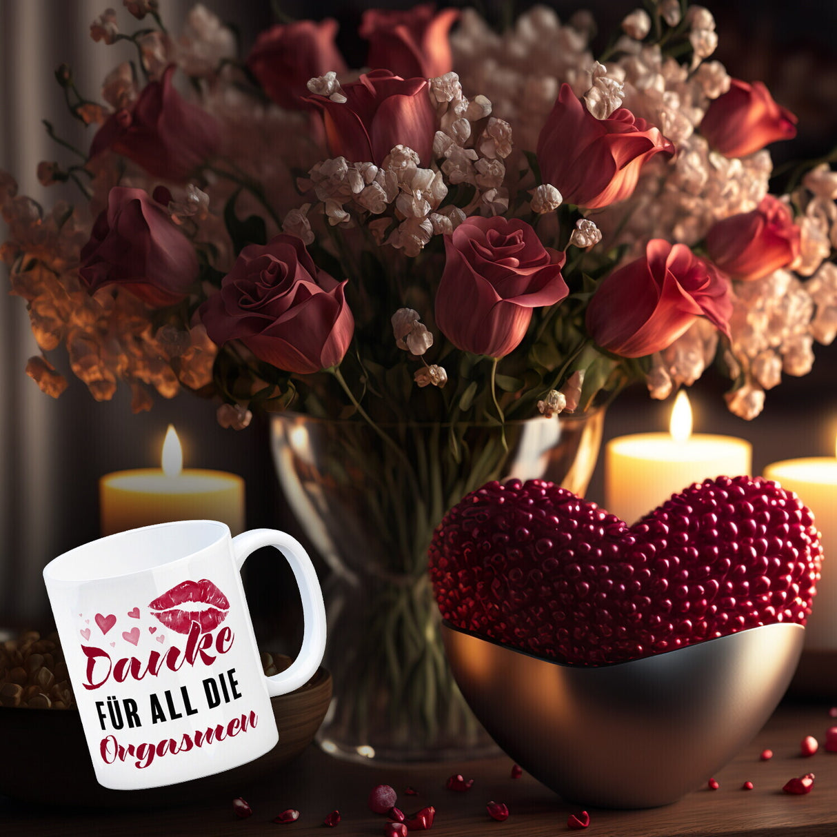 Danke für all die Orgasmen Kaffeebecher