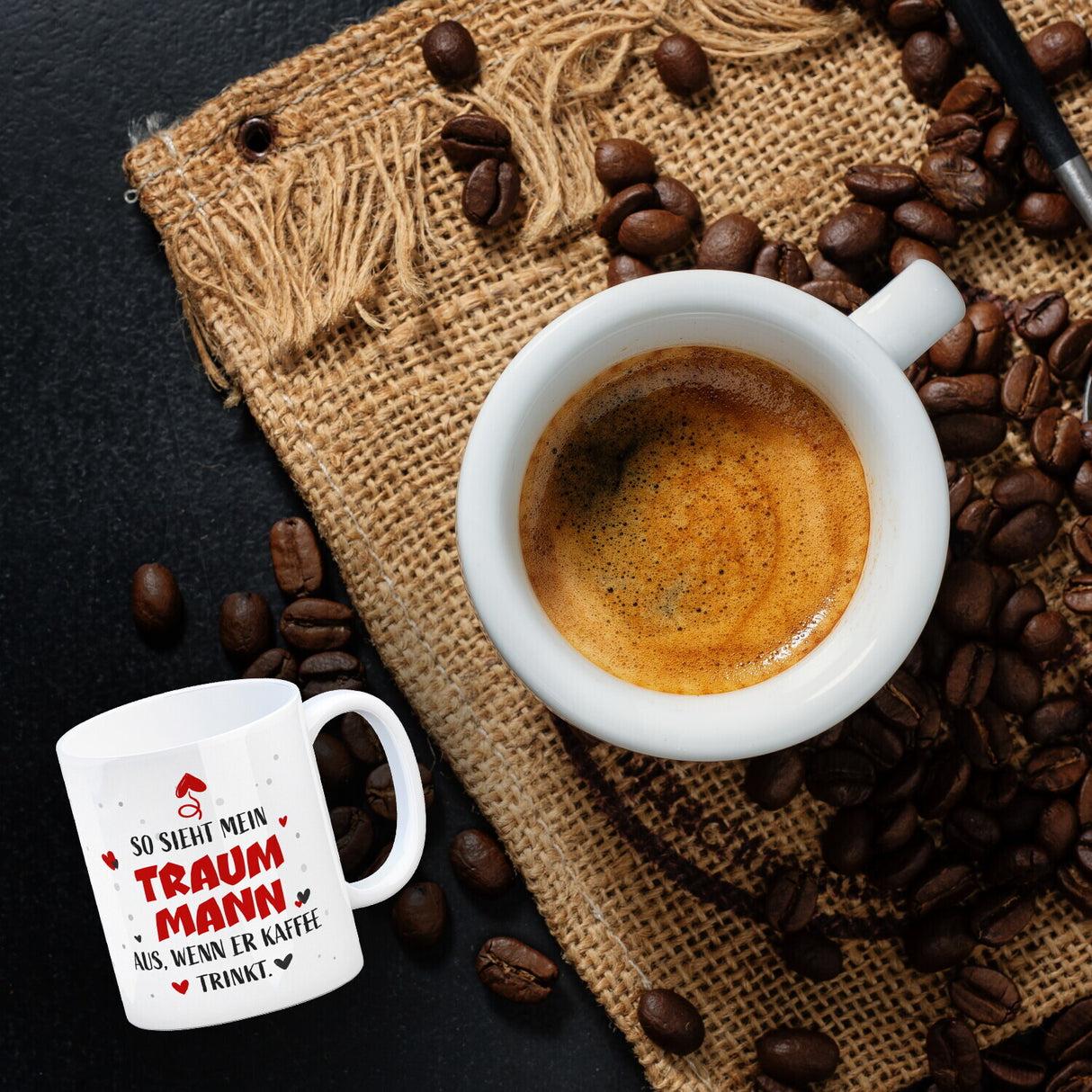 So sieht mein Traummann aus wenn er Kaffee trinkt Kaffeebecher