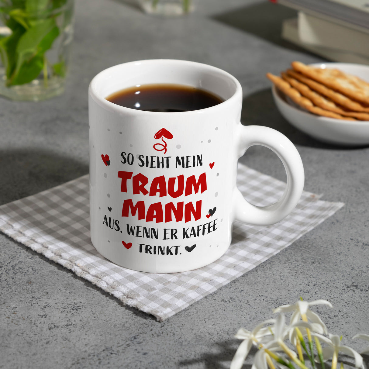 So sieht mein Traummann aus wenn er Kaffee trinkt Kaffeebecher