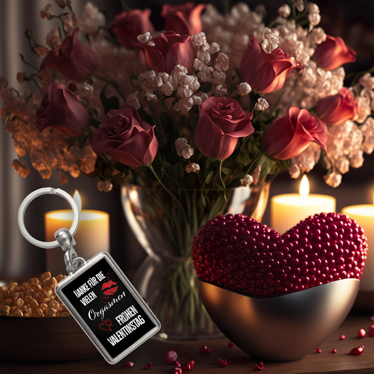 Danke für die vielen Orgasmen frohen Valentinstag Schlüsselanhänger