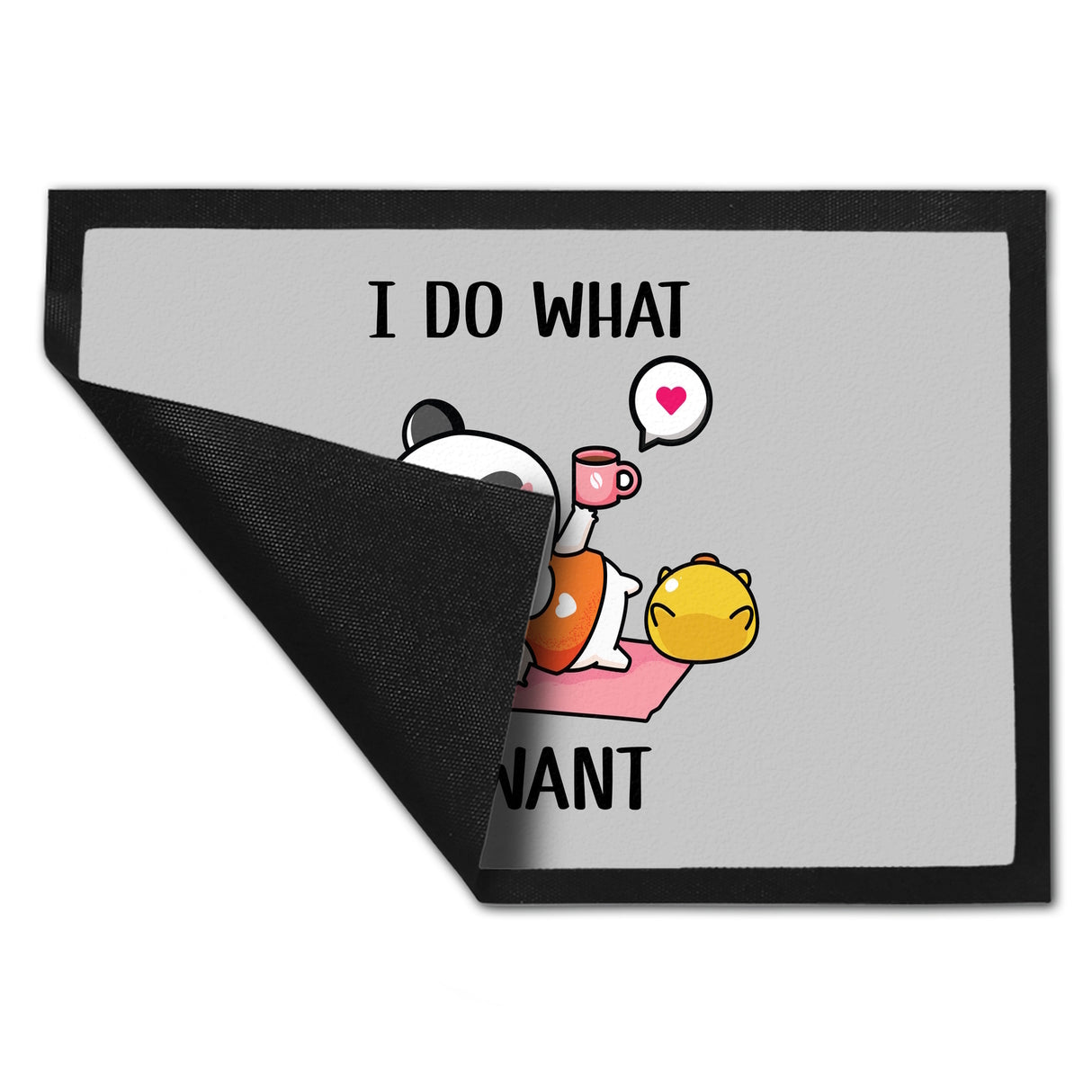 I do what I want Panda Fußmatte in 35x50 cm